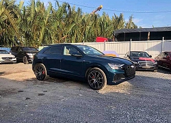 Cận cảnh Audi Q8 thứ ba tại Việt Nam với màu màu ngoại thất sơn xanh đầy lạ lẫm