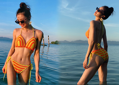 Chung Sở Hy diện bikini pose dáng khoe vòng 3 muốn vẹo xương