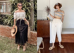 Để không lộ vòng bụng màu mỡ như Kỳ Duyên, chị em nên diện áo crop top theo cách sau đây