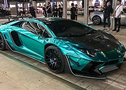 Lamborghini Aventador màu xanh hàng độc của đại gia Việt