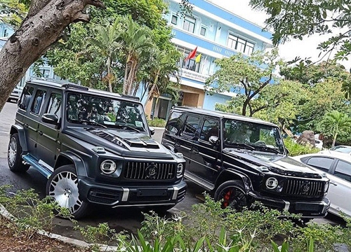 Cặp đôi Mercedes-AMG G63 Brabus đầu tiên bất ngờ cập bến Việt Nam