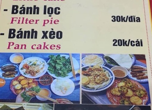 Menu hài hước khi nhờ 'chị Google' dịch từ Việt sang Anh