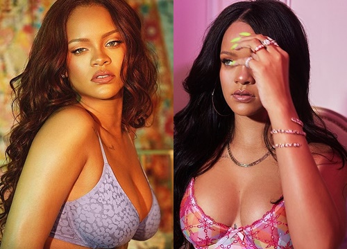 Rihanna diện nội y phô diễn đường cong Vệ nữ tròn đầy