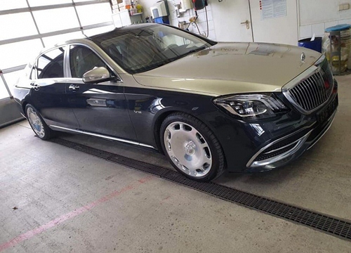 Hàng hiếm Mercedes-Maybach S650 2019 ngoại thất 2 tông màu chuẩn bị về Việt Nam