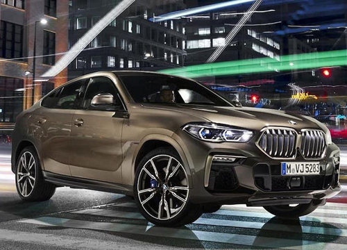 BMW X6 2020 cũng có lưới tản nhiệt lớn hơn nhưng vẫn chưa bằng X7