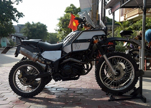 Cào cào Yamaha Tricker XG 250 độ kiểu Rally Raid của Biker Bụi Ninh Bình