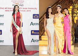 Miss International 2018 đội vương miện 60 năm lộng lẫy xuất hiện tại họp báo "đọ sắc" cùng dàn hậu Việt