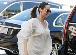 Angelina Jolie mỏng manh đến mức như sắp bị gió thổi bay