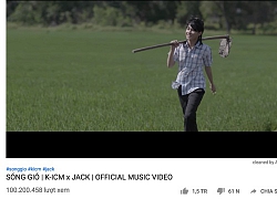 Chỉ hơn 3 tuần MV Sóng gió đã đạt 100 triệu views, Jack và K-ICM gửi clip tri ân người hâm mộ