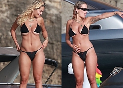 'Đỏ mặt' với bộ bikini siêu bé của Rita Ora