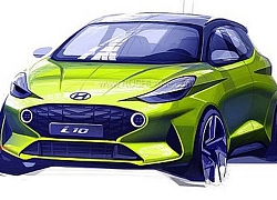 Lộ ảnh phác thảo 2020 Hyundai i10 thế hệ mới trước khi ra mắt