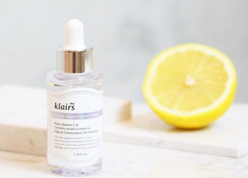 Review serum trị mụn thâm Klairs Freshly Juiced Vitamin Drop