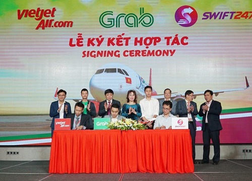 Vietjet, Swift247 và Grab hợp tác toàn diện nhằm phát triển các giải pháp kết nối di chuyển và giao nhận