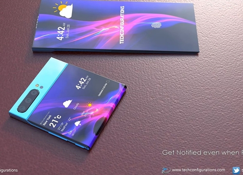 Xuất hiện concept Sony Xperia XZ4 Flex với màn hình 7.5 inch, 4K có thiết kế gập tuyệt đẹp