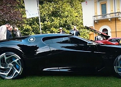 Siêu xe đắt nhất thế giới Bugatti La Voiture Noire &#8220;thả dáng&#8221; ở Villa d&#8217;Este, Ý