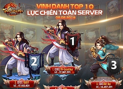 Vinh danh top 10 lực chiến toàn server Tân Chưởng Môn - VNG