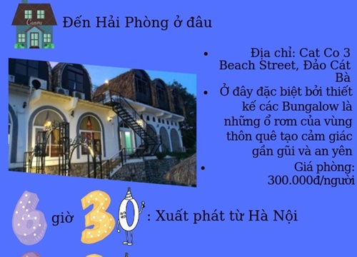 Chia sẻ hành trình một ngày tại Hải Phòng