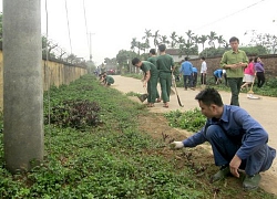 Chuyện bộ đội giúp dân xóa "điểm đen" rác thải, xây dựng nông thôn mới