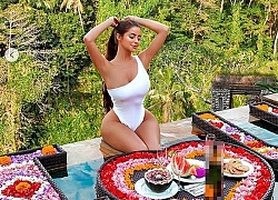 'Kim Kardashian nước Anh' khoe đường cong 'nảy lửa' khiến quý ông chao đảo