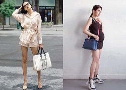 Street style sao Việt: Diệp Lâm Anh diện đồ ôm sát sạt dù bụng vượt mặt, chủ đích khoe chân dài nhưng Tú Anh bị chàng "quý tử" chiếm hết spotlight