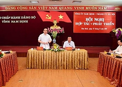 Hà Nội - Nam Định thống nhất sẽ đẩy mạnh hợp tác trên 12 lĩnh vực