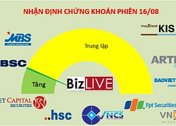 Nhận định chứng khoán 16/8: Bluechip lệch nhịp tâm lý chung, nhà đầu tư vẫn nên cẩn trọng