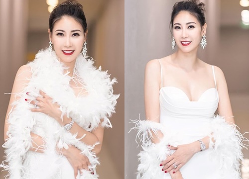 Hoa hậu Hà Kiều Anh mặc váy đẹp như thiên nga, cả showbiz ngước nhìn