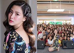 Tham dự fan meeting, mỹ nhân "Chiếc lá bay" Baifern đốn tim fan với ngoại hình công chúa kẹo ngọt xinh đẹp xuất sắc