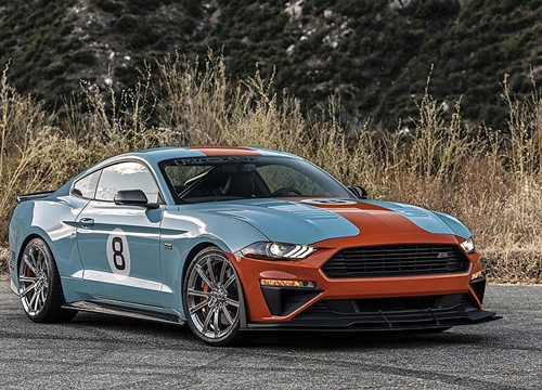 Vẻ đẹp hàng độc Ford Mustang GT "Gulf Racing" độ 710hp với gói ROUSH Stage 3