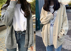 Áo khoác cardigan và vô vàn kiểu biến tấu siêu xinh