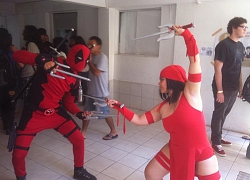 Cosplay nữ anh hùng siêu tài năng Elektra Nachios trong Marvel Comics