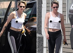 Sao 'Chạng vạng' Kristen Stewart 'quên' nội y một mình trên phố