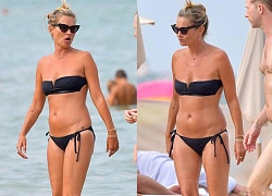 Siêu mẫu Kate Moss tự tin diện bikini ở tuổi 45