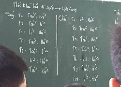 Thời khoá biểu lớp chuyên khối A ám ảnh học sinh khi chỉ có Toán, Lý, Hoá