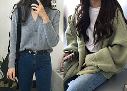 Áo Cardigan không góc chết cho nàng diện thu