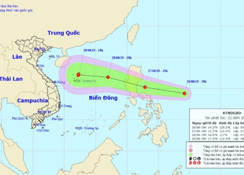 Áp thấp nhiệt đới khả năng mạnh thành bão xuất hiện gần Biển Đông