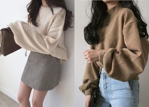 Diện áo len oversized sao cho chuẩn phong cách Hàn Nhật?