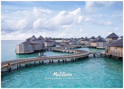 Nguyện ước ngôn tình của người chồng đưa vợ sang Maldives chụp ảnh kỷ niệm ngày cưới