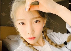 Những sợi tóc con của Taeyeon và phản ứng của cô nàng làm các fan thích thú