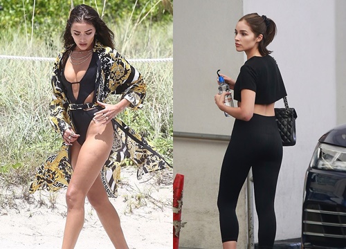 Olivia Culpo diện croptop sành điệu, khoe eo thon dáng đẹp ra phố