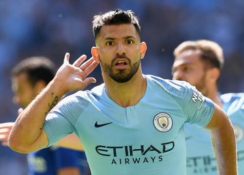 Sergio Aguero lập cú đúp, Man City đè bẹp Bournemouth