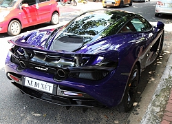 Siêu xe McLaren 720S màu tím độc nhất VN xuống phố dù chưa ra biển