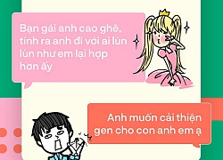 Đọc tin nhắn bạn trai "cà khịa" mấy cô em gái mưa thích diễn sâu: "Dừa" lắm, hả hê lắm!