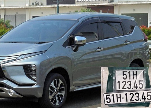 Mitsubishi Xpander biển số đẹp, giá tăng chóng mặt