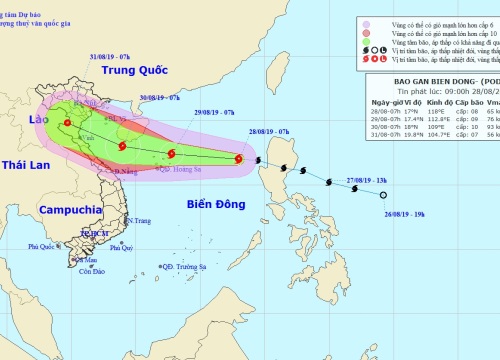 Tin mới nhất về bão số 4: Bão sẽ ảnh hưởng bao trùm toàn miền Bắc