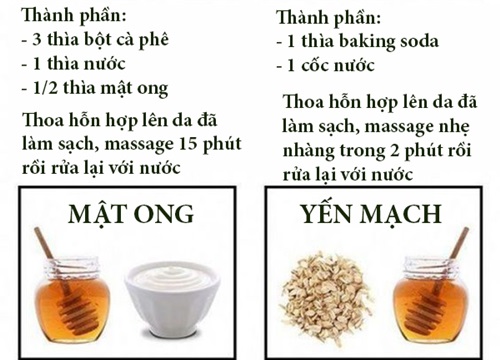 4 công thức tẩy tế bào chết làm trắng da