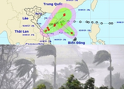 Áp thấp nhiệt đới giật cấp 9 bắt đầu đi vào vùng biển Hà Tĩnh-Quảng Nam