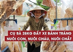 Cụ bà Sài Gòn 80 tuổi nặng 28 kg đẩy xe bánh tráng nuôi con, nuôi cháu, nuôi chắt