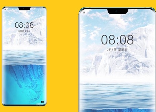 Huawei Mate 30 Pro lộ ảnh render với tỷ lệ màn hình gần 100%