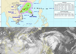 Tổ hợp 2 áp thấp nhiệt đới gây sóng to, gió lớn trên Biển Đông